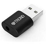 TROND External USB Audio Adapter Sound Card with One 3.5mm Aux TRRS Jack for Integrated Audio Out & Microphone in, Do Not Wor