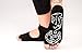 Yoga Socks Toeless Pilates Barre Grip Non Slip 2 black + 2 grey (4 pairs)