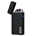 Dual Electric Arc Plasma Lighter USB Rechargeable Windproof Flameless Electric Lighter for Cigar,Cigarette with Gift Box Package (Matte Black)