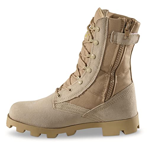 Blackrock Men's Side Zip Jungle Boots Tan 7D