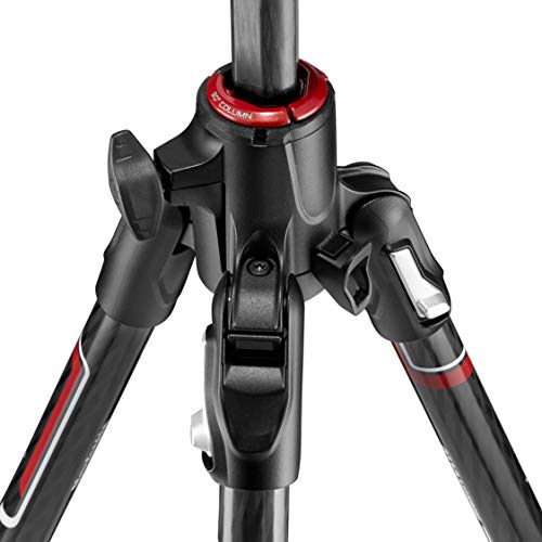 Manfrotto MKBFRC4GTXP-BH Befree GT XPRO Trépied Carbone – Rotule Ball Centrée 496 – M-Lock – Colonne 90 ° – Plateau…