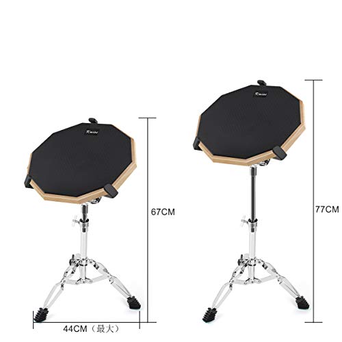 Practice Drum Pad, 12 Inch Exercise Pads Set Mat for Adult Kids with
