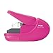 Plus Paper Clinch Compact Staple-Free Stapler, Heavy Duty, Pink