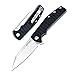 TANGRAM Folding Pocket Knife ACUTO440 Wharncliffe Sharp Blade Liner Lock Black G10 Handle Flipper Knife,Dirk Pinkerton Orion TG3007A1