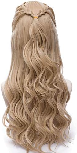 2019 New Long Braid Curly Women Cosplay Wigs +Wig Cap