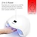 UV LED Nail Lamp,Nail Dryer LED UV Nail Light for Gels Polishes with Sensor 6 Timer SJXING 48W/24W SUN5
