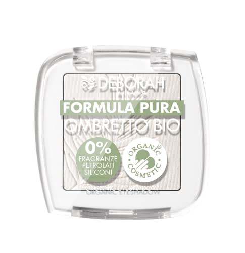 Deborah Lidschatten Mono BIO Formula Pure Farbe Nr. 01 Weiß, mit Inhaltsstoffen 100% natürlichen Ursprungs, Vegan und Animal Friendly