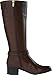 Bandolino Women's Coloradeew Wide Calf Tall Shaft Ankle Hardware Riding Boot