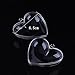 Outus Plastic Bath Bomb Mold Clear Heart Shape for DIY and Christmas Decoration, 5 Sets (65 mm)