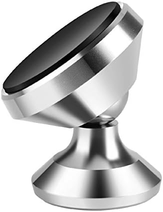 Phone Holder for Car, Windshield / Dashboard Universal Car Phone Mount Holder for iPhone 7/7Plus/6s/6Plus/5S, Galaxy S5/S6/S7/S8, Google Nexus, LG and More (Silver for car)