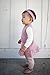 L'ovedbaby Baby-Girls Newborn Organic Leggings, Mauve/Beige, 0/3 Months