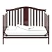 Graco Solano 4-in-1 Convertible Crib With Mattress, Espresso, Converts to Toddler Bed Day Bed or Full Bed, Three Position Adjustable Height Mattress (Premium Mattress Included)