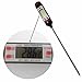 Chef Rimer Meat Thermometer Long Very Fast Accurate Instant Read Temperature Digital Food Probe For Cooking Grill Camping BBQ Candy Yogurt Dairy Beer Bread Milk Liquid With Battery