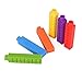 Chewy Block Sensory Chew Pencil Toppers, Chewable Stimulation, Textured Oral Support Boys, Girls, Children with Autism, Motor Skill, Special Needs (6-Pack)
