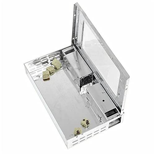 Justwide Ratonera Viva, Captura en Vivo Trampas para Ratones Múltiples, Captura Segura Humana, Captura de Trampa de Metal para Ratones