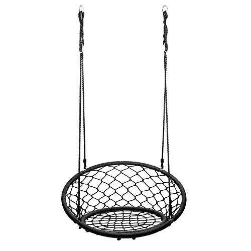 image for JumpOff Jo - Little Jo’s Web Chair Swing - Round Rope Net Hammock fo