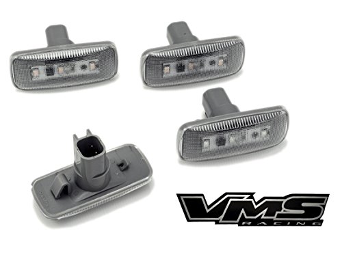2010-2014 DODGE RAM OEM SIDE MARKER Connector LED Fender Lights FSM 264137CL for Dually Bed in CLEAR Lenses Red & Amber (4 Piece Kit) 2500 3500 10 11 12 13 14 2010 2011 2012 2013 2014 Direct OEM Fit