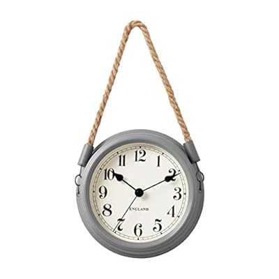 XIAOQIU Wall Clock Living Room Minimalist Wall Clock, Metal Creative Hemp Rope Bedroom Clock Home Wall Decoration Wall… 41L7wk0eSGL. SS400