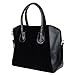 Color Scissor Womens Leather Top-Handle Crossbody Handbag Shoulder Bag Purse Black