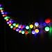 Dailyart Globe String Lights, 13ft 40 Led Multicolor Battery Operated String Lights 2 Modes, Outdoor Indoor String Light for Bedroom, Battery Operated Christmas Lights