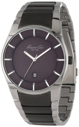 Kenneth Cole New York Men's KC9036 Slim Round Grey Ion-Plating Analog Watch