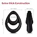 Liquid Silicone Dual Penis Ring - Adjustable Cock Ring Stretchy Dick Ring Erection Enhancing Men Sex Toys Longer Stronger Harder Waterproof Adult Toys for Male or Couples