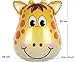 King's Store,5pc Jungle Animals Balloons Birthday Party Decorations Lion Tiger Monkey Zebra The Giraffe