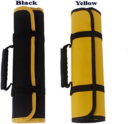 Rolling Tool Bag Tool Pouch for Telecom Electrical Network technicians (Yellow)