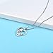 POPLYKE Mother Daughter Son Necklace Sterling Silver Mother Daughter Love Heart Pendant Necklace Gift for Mom Mother-to-be Grandma 18