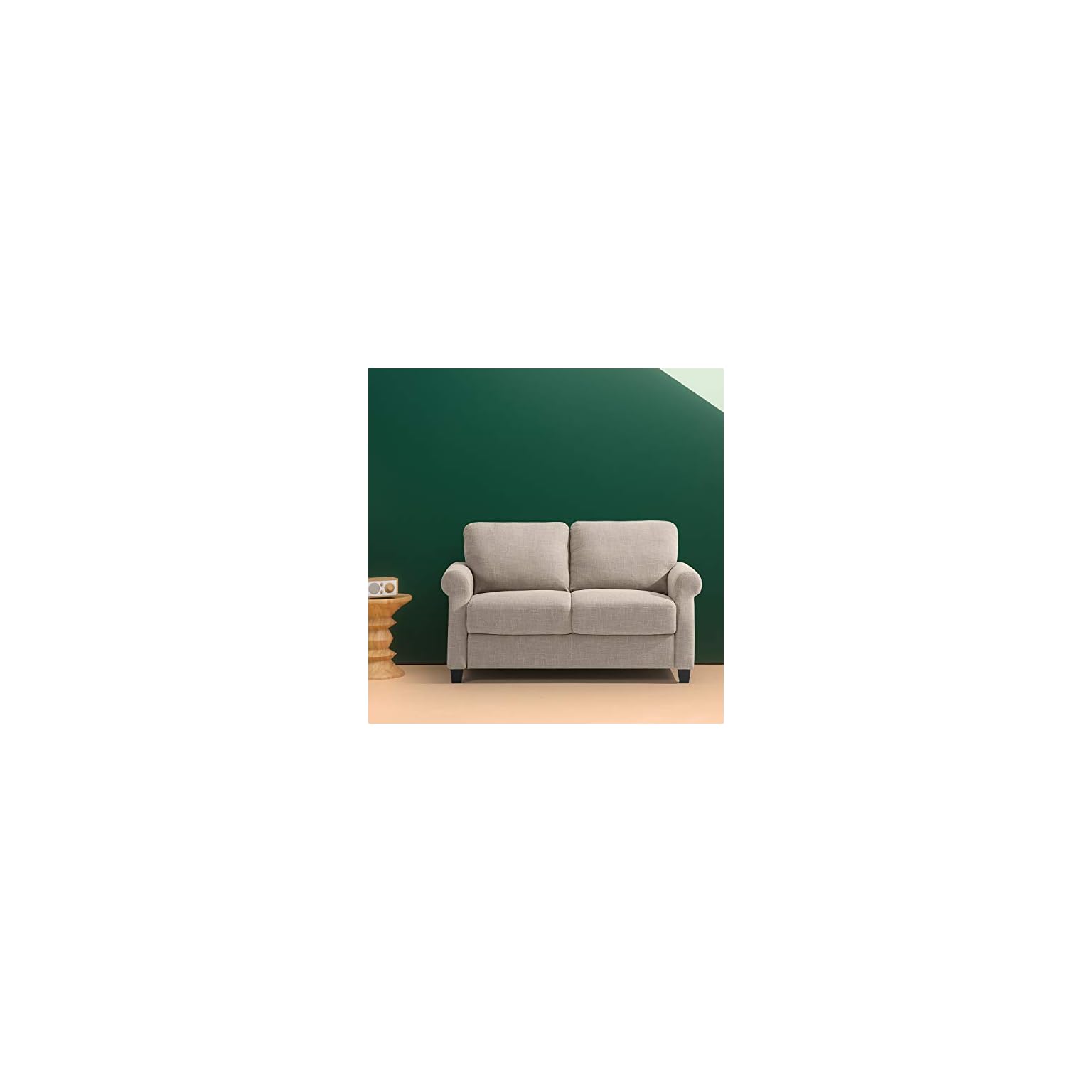 ZINUS Josh Loveseat Sofa / Easy, ToolFree Assembly, Beige LAVORIST