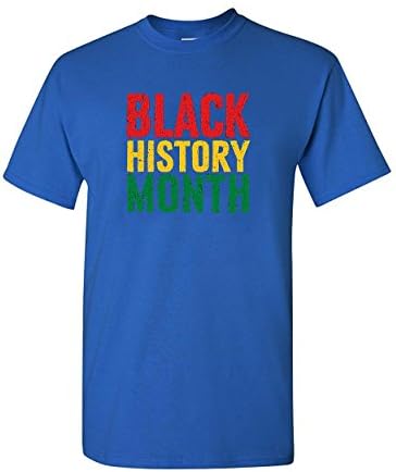 GraphicShirt Men's Black History Month Tee Shirt XXXXXL Blue