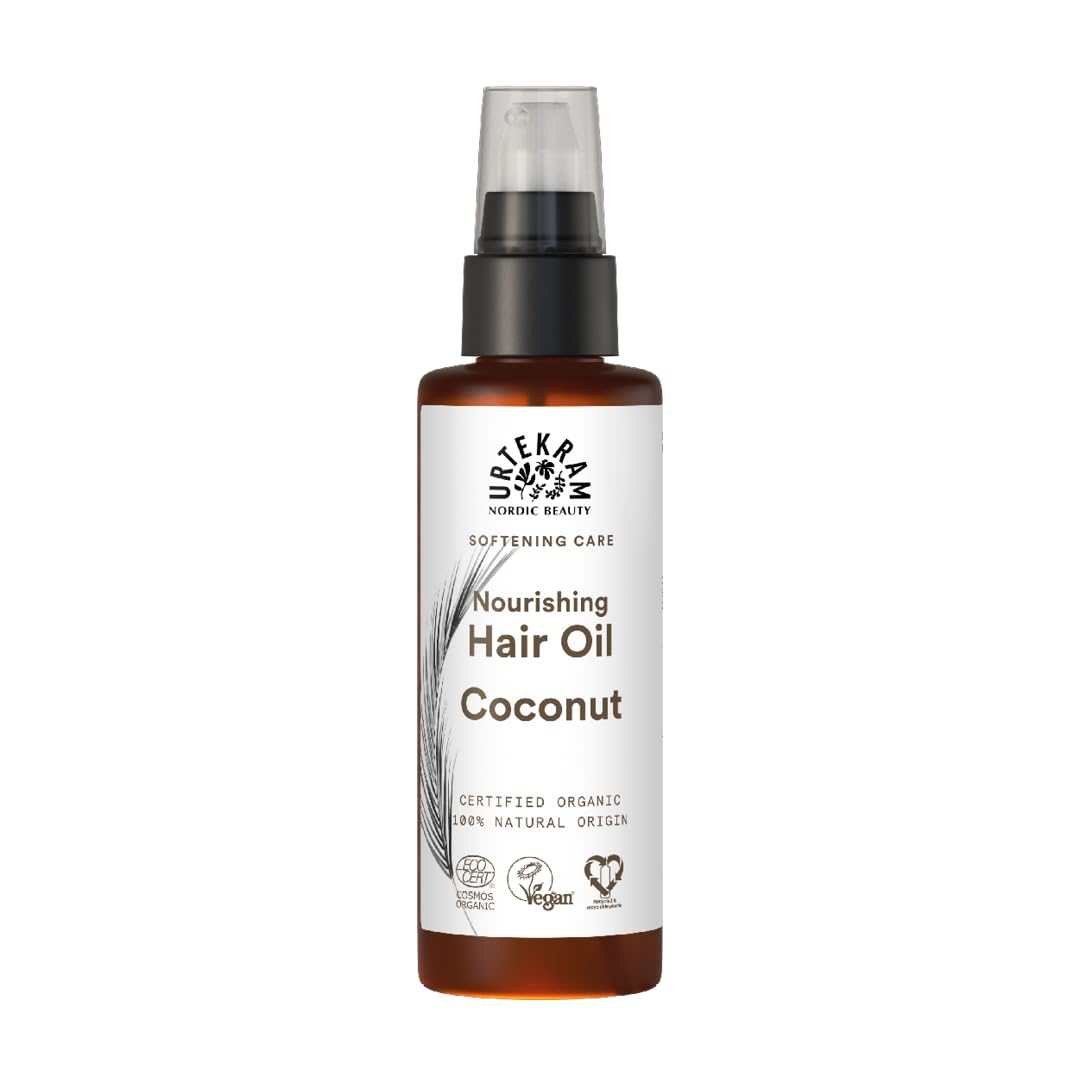 Urtekram Hair Oil - Nourishing - Coconut - 100 ml, Vegan, Organic, Natural Origin, 1 pack