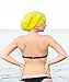 Large Swim Cap for Long Hair - Waterproof Durable Silicone Swimming Cap for Braids, Dreadlocks, Weaves, Afros, Curls – Swim Caps for Women & Men – Anti-Leak Seal for Pool, Beach, Laps & Water Workouts