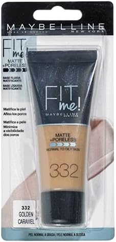 Maybelline Fit Me Matte & Poreless Foundation 30ml 332 Golden Caramel