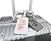 Mr. and Mrs. Luggage Tags Honeymoon Wedding Bridal Shower Gift Cute Travel Tags (Gray & White)