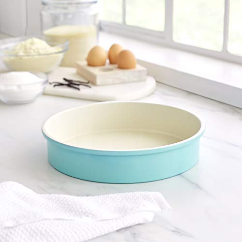 GreenLife Bakeware 9" Round Cake Baking Pan, Healthy Ceramic Nonstick