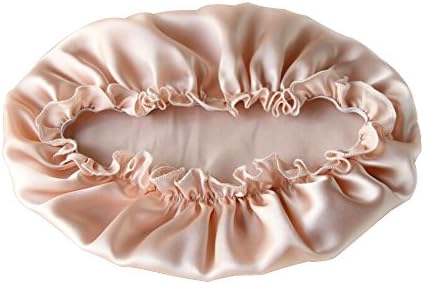 JULY SHEEP Silk Night Cap Silk Sleep Bonnet Head Cover for Hair&amp;Scalp Beauty,Pefect Flesh Pink,1pc