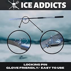 ICE ADDICTS Ice Saw - 84” Galvanized Steel with