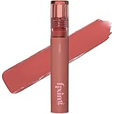 ETUDE Fixing Tint #12 Salmon Brick (4g) | Long Lasting High Pigmented Liquid Lipstick | Waterproof Lightweight Matte Finish Lip Stain | Full Coverage | Korean Makeup, Kbeauty