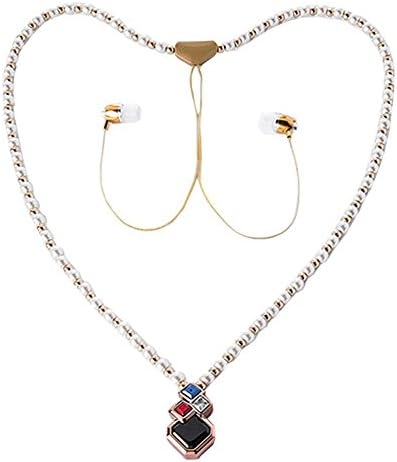 Pearl Necklace Jewelry Headsets, [2016 NEW] Neckband Style Earphone Wireless Bluetooth 4.1 Stereo Sports Headphones for iPhone 5s/ 6/ 6s/Plus /Samsung S7/Moto/LG All Smartphones (A)