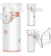 Portable Rechargeable Nebulizer-Ultrasonic Handheld Nebulizer of Cool Mist, Nebulizer Machine wit...