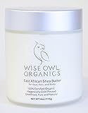 Certified Organic East African Shea Butter (Nilotica), Best All Natural Moisturizer for Body, Hair, and Face - Pure, Unrefined, Cold-Pressed, Fair Trade, Cruelty-Free, Packaged in Glass Jar
