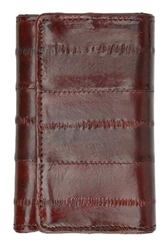 Eel Skin Key Case - Style mwE312 BURGUNDY