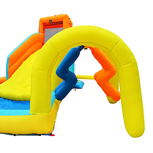 BANZAI Inflatable Summit Splash Adventure Water Park Climbing Wall