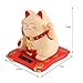 Bestgift Waving Cat Solar Powered Lucky Mini Happy Welcoming Cats with Swinging Arm (#1 Black)