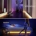 CFGROW LED Under Cabinet Lighting Motion Sensor, 10Ft Four Modes Bed Stairs Wardrobe Lamp Tape, Waterproof 5V USB LED Closet Night Strip Light(Warm White, 3M x 2Packs)