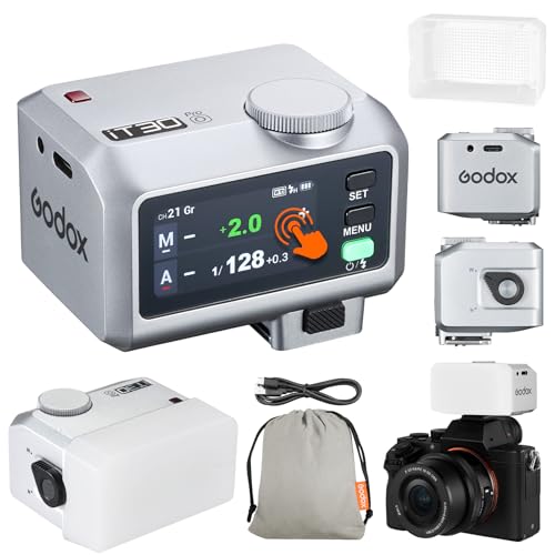 Godox iT30Pro-O iT30Pro O Mini KameraBlitz mit Weißem Diffusor Speedlite Camera Flash 560 Blitze bei Voller Wireless Master&Receiver Leistung 2.4G TTL