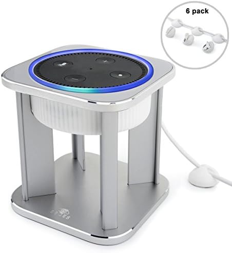 Speaker Stands for Echo Dot, Aluminum Speaker Guard Holder for Amazon Echo Dot ( 2nd Generation ) - Sliver