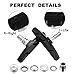 BASEEING Bike Brake Pads Brake Kit Brake Shoes Pads Cable Guide Protector 8 in One 70mm Bicycle V-Brake Pad Set Work with All Shimano Sram MTB V-Brake System 2pairs(4pcs) (Black)