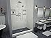 Tile Redi 3460C-PVC Shower Pan with Center Drain- Single Curb Shower Base, 2